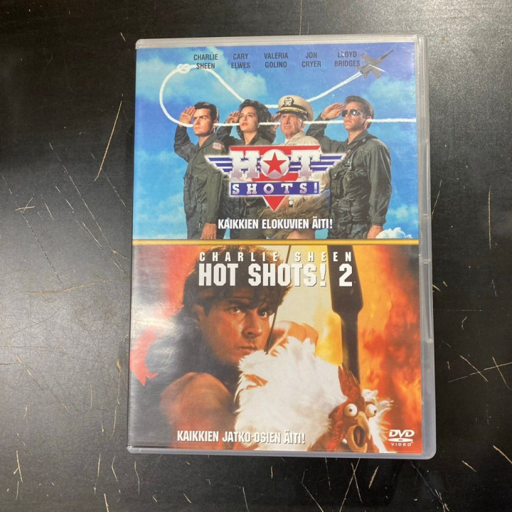 Hot Shots! 1-2 2DVD (VG/VG+) -komedia-